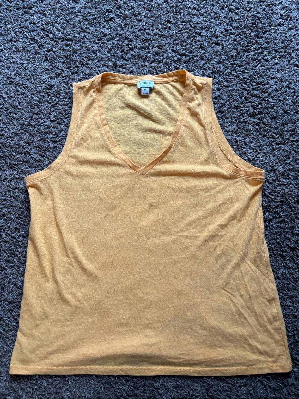 J. Crew Yellow V-Neck Tank Top